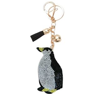 Bling Puffy Rhinestone Penquin Keychain/Purse Charm NWT